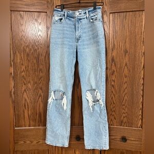 NWOT abercrombie and fitch 90s straight ultra high rise jean